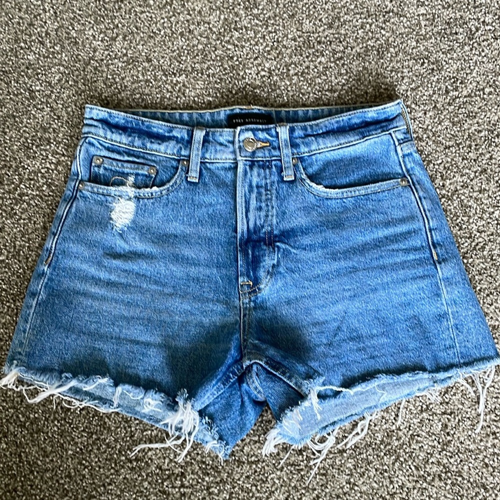 Free Assembly high rise Jean shorts